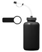 Team 365 Zone 34oz Squeeze Water Bottle black ModelSide