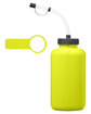 Team 365 Zone 34oz Squeeze Water Bottle safety yellow ModelSide