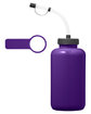 Team 365 Zone 34oz Squeeze Water Bottle sport purple ModelSide