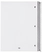 Team 365 5-Subject Spiral Notebook white ModelBack