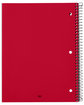 Team 365 5-Subject Spiral Notebook sport red ModelBack