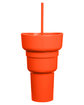 Team 365 1L Recycled PP Stadium Tumbler With Snack Bowl sport orange ModelBack