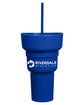 Team 365 1L Recycled PP Stadium Tumbler With Snack Bowl sport royal DecoBack