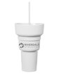 Team 365 1L Recycled PP Stadium Tumbler With Snack Bowl white DecoFront