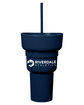 Team 365 1L Recycled PP Stadium Tumbler With Snack Bowl sport dark navy DecoFront