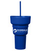 Team 365 1L Recycled PP Stadium Tumbler With Snack Bowl sport royal DecoFront