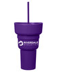 Team 365 1L Recycled PP Stadium Tumbler With Snack Bowl sport purple DecoFront