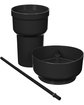 Team 365 1L Recycled PP Stadium Tumbler With Snack Bowl black ModelQrt