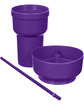 Team 365 1L Recycled PP Stadium Tumbler With Snack Bowl sport purple ModelQrt