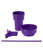 Team 365 1L Recycled PP Stadium Tumbler With Snack Bowl sport purple ModelSide