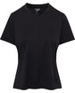Team 365 Ladies' Sonic Heather Performance T-Shirt black heather OFFront