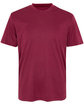 Team 365 Youth Sonic Heather Performance T-Shirt sp maroon hthr OFFront