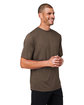 Team 365 Men's Zone Performance Mesh T-Shirt sport dark brown ModelQrt