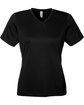 Team 365 Ladies' Zone Performance Mesh T-Shirt black OFFront