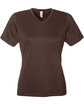 Team 365 Ladies' Zone Performance Mesh T-Shirt sport dark brown OFFront