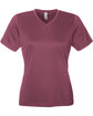 Team 365 Ladies' Zone Performance Mesh T-Shirt sp dark maroon OFFront