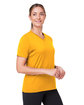 Team 365 Ladies' Zone Performance Mesh T-Shirt sp athletic gold ModelQrt