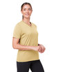 Team 365 Ladies' Zone Performance Mesh T-Shirt sport vegas gold ModelQrt