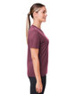 Team 365 Ladies' Zone Performance Mesh T-Shirt sp dark maroon ModelSide