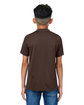 Team 365 Youth Zone Performance Mesh T-Shirt sport dark brown ModelBack