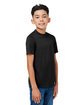 Team 365 Youth Zone Performance Mesh T-Shirt black ModelQrt