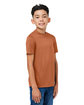 Team 365 Youth Zone Performance Mesh T-Shirt sprt burnt ornge ModelQrt