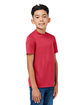 Team 365 Youth Zone Performance Mesh T-Shirt sprt scarlet red ModelQrt