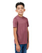 Team 365 Youth Zone Performance Mesh T-Shirt sp dark maroon ModelQrt