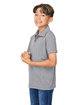 Team 365 Youth Zone Sonic Heather Performance Polo athletic heather ModelQrt