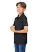 Team 365 Youth Zone Sonic Heather Performance Polo black heather ModelQrt