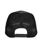 Team 365 Youth Zone Sonic Heather Trucker Cap by Yupoong black hthr/ blk ModelBack