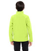 Team 365 Youth Leader Soft Shell Jacket safety yellow ModelBack