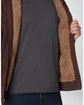 Dickies Men's Fleece-Lined Full-Zip Hooded Sweatshirt chocolate heathr OFFront