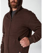 Dickies Men's Fleece-Lined Full-Zip Hooded Sweatshirt chocolate heathr OFBack