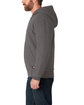 Dickies Men's Fleece-Lined Full-Zip Hooded Sweatshirt dark heather gry ModelSide