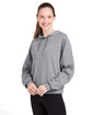 tasc Ladies' Studio Hooded Fleece heather gray ModelQrt