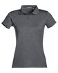 tasc Ladies' Air Lightweight Polo black heather OFFront