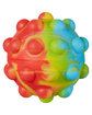 Prime Line Tie Dye Push Pop Bubble Ball  Fidget Sensory Toy reactive rainbow ModelSide