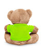Prime Line 7" Plush Bear With T-Shirt lime green ModelBack