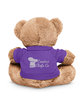 Prime Line 7" Plush Bear With T-Shirt purple DecoBack