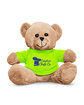 Prime Line 7" Plush Bear With T-Shirt lime green DecoFront
