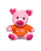 Prime Line 7" Plush Pig With T-Shirt orange DecoFront
