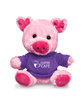 Prime Line 7" Plush Pig With T-Shirt purple DecoFront