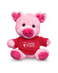 Prime Line 7" Plush Pig With T-Shirt red DecoFront