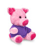 Prime Line 7" Plush Pig With T-Shirt purple ModelQrt