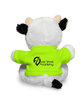 Prime Line 7" Plush Cow With T-Shirt lime green DecoBack