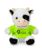 Prime Line 7" Plush Cow With T-Shirt lime green DecoFront