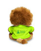Prime Line 7" Plush Lion With T-Shirt lime green DecoBack