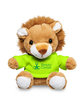 Prime Line 7" Plush Lion With T-Shirt lime green DecoFront