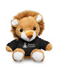 Prime Line 7" Plush Lion With T-Shirt black DecoFront